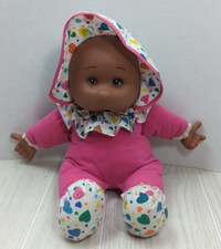 Peluche pupazzo Goldberger vintage anni 90 cuore rosa cofano piedi AA succhia pollice