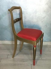 Sedia antica gambe sciabola da