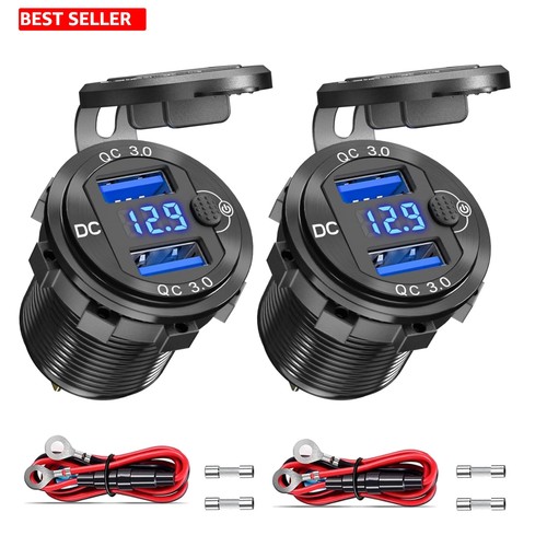 Presa usb impermeabile doppia - usb,