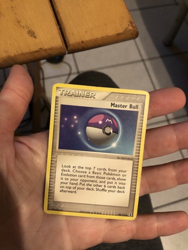 Pokemon card trainer - card, master