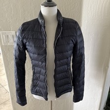 Piumino donna Zara blu navy