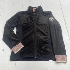 Napapijri Giacca Polsino Maglia Patch Programma Ricerca Pile Nero Donna Taglia XL