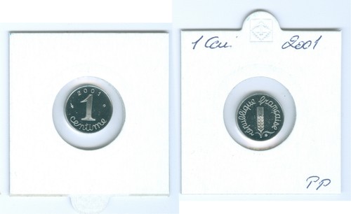 Francia centime 2001 solo - francia,