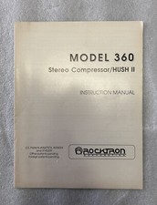Rocktron model 360 stereo compressor manuale