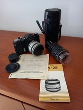 Macchina fotografica nikkormat Ftn black body completa di obiettivi Tamron