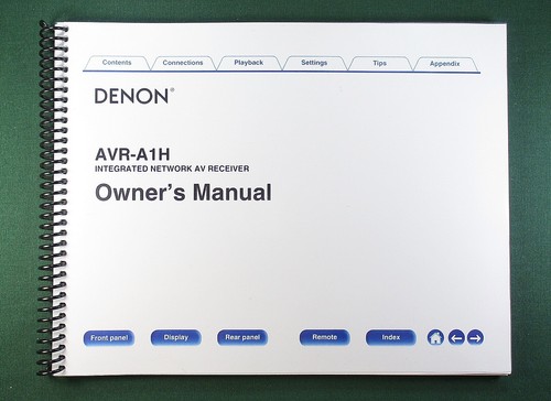 Denon avr a1h instruction - denon,
