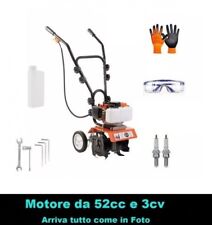 Motocoltivatore 52cc Motozappa raggio 30cm a scoppio 2 tempi
