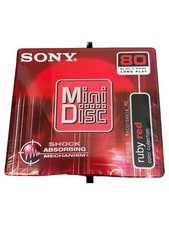 Sony MiniDisc MDW80ER Ruby Red