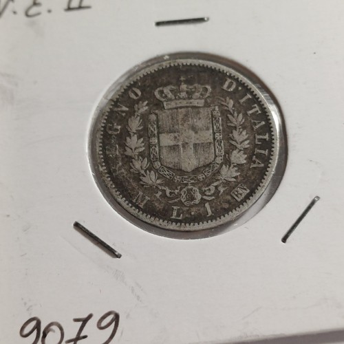 Silver coin vittorio emanuele - silver,