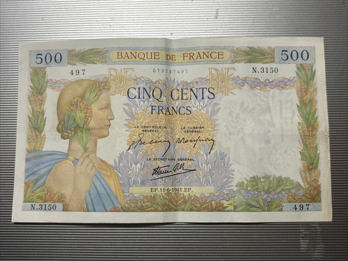 Banconota 500 franchi francesi - banconota,
