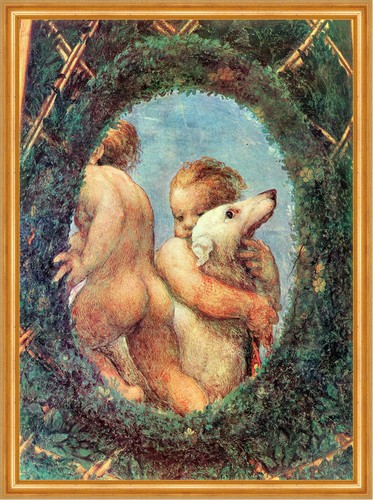 Putti con cane - , veduta