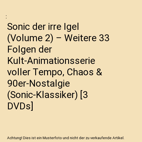 Sonic der irre igel - igel, (volume