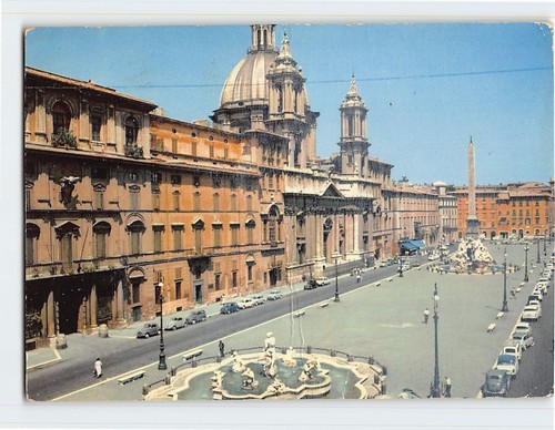 Cartolina piazza navona roma - navona,