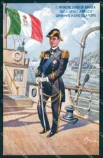 Militari Esercito Marina Tricolore Duca Abruzzi Buzzini cartolina XB7081