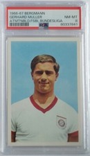 1966-67 Bergmann Gerd Muller immagini automatiche calcio Bundesliga PSA 8