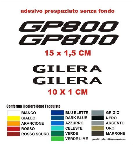 Adesivi gilera gp800 800 - gp800, gp