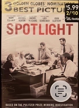 Spotlight dvd mark ruffalo - spotlight,