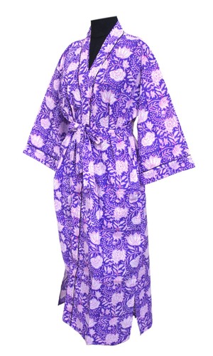 Abito lungo kimono stampa