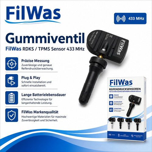Filwas tpms sensore - 4x,