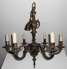 LAMPADARIO OTTONE BRONZATO
