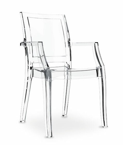 Sedia con braccioli ghost - sedia,