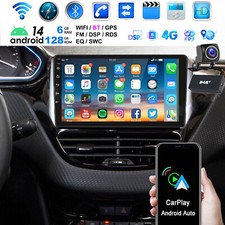 DAB+ per Peugeot 208/2008 2012-2018 10.1" Android 14 Autoradio GPS Navi 4G 128GB