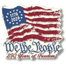 Distressed US Flag 250th