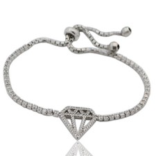Bracciale tennis in argento