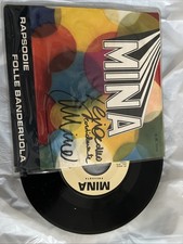 Autografo MINA su Vinile 45