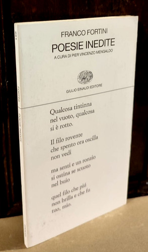 Franco fortini poesie - -,