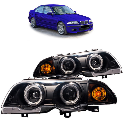 Fanali alogeni neri per bmw - neri,