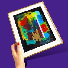 20 cm x 25 cm DIPINTO ASTRATTO