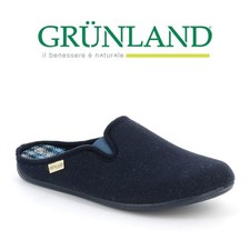 Grunland Ciabatta Uomo Pantofola Casa Invernale in Tessuto Caldo ORMI CI2678 Blu