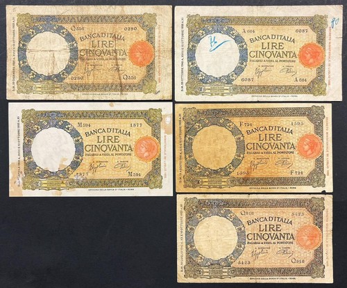 Regno italia lire lupetta - 50,