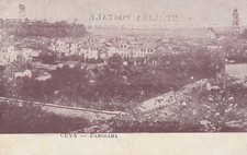 $CT/ CEVA (Cuneo) - Panorama - Cartolina fine '800 - Tip. Muratore - RARA!!!