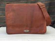 Borsa a tracolla per computer portatile in pelle da 18" per uomo e donna (MAR...