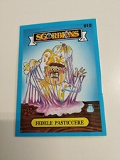 SGORBIONS III^ SERIE FIGURINA N. 610 "FEDELE PASTICCERE" NUOVA CON VELINA