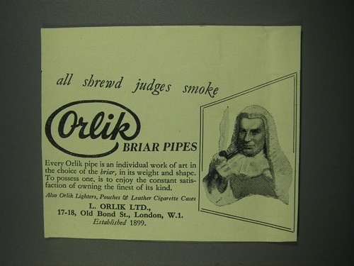 Pubblicità orlik briar pipes - pubblicità,
