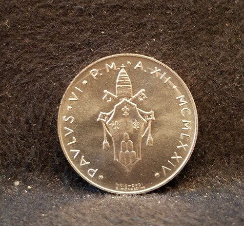 1974 vaticano lire 12 - vaticano, lire,