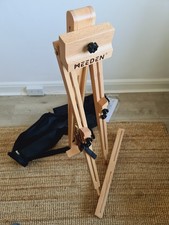 MEEDAN Treppiede Campo Pittura Cavalletto Regolabile Portatile Supporto Legno Faggio 44"