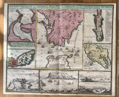 Antica mappa homann 1720 - 1720, –