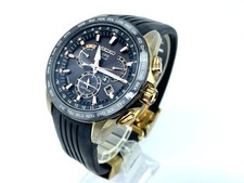 Orologio Uomo SEIKO ASTRON GPS Radio Wave Solar Cassa Oro 8X53-0AC0-2 Buone Condizioni