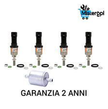 4 INIETTORI PER BRC ARANCIONE CON FILETTO 09SQ99020002G NUOVI GPL METANO DADO