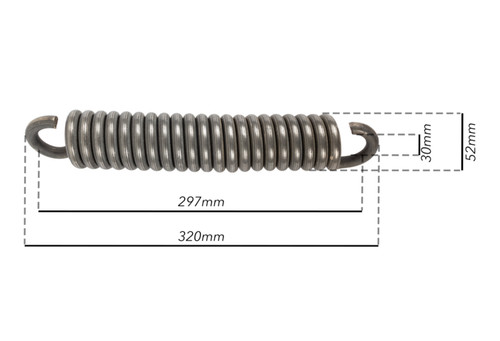 Molla per tiller con gancio - molla,