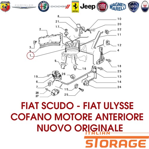Fiat scudo ulysse cofano - scudo,