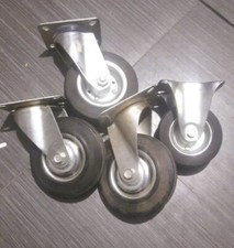 4 RUOTE A FORCELLA IN GOMMA