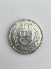 MONETA RARA CONFOEDERATIO Helvetica 5 FR. 1954 Argento 835