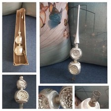 Vintage Puntale Vetro Albero Natale Natalizio  32 Cm