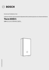Manuale installazione e uso utente scalda acqua gas BOSCH Therm 6000i S