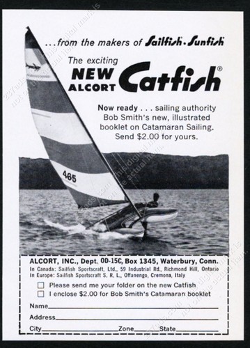 1965 alcort catfish - alcort, catamarano